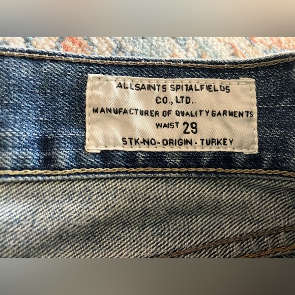 All saints Jean shorts. Size 29. - Picture 3 of 4
